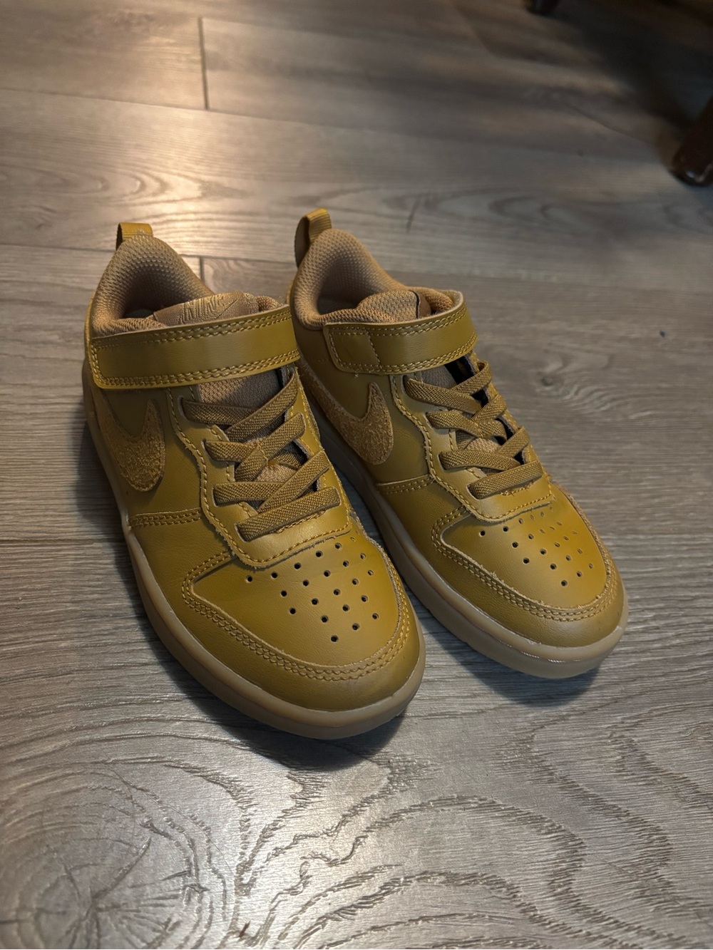 Nike Court Borough Mid 2 "Wheat" in a size 11c Toddler